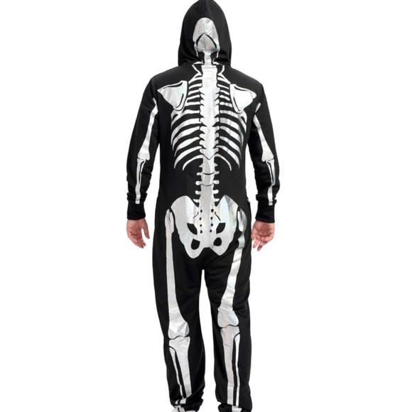 TIPSY ELVES MEN’S SHIMMER SKELETON HALLOWEEN COSTUME NWT - Picture 3 of 5